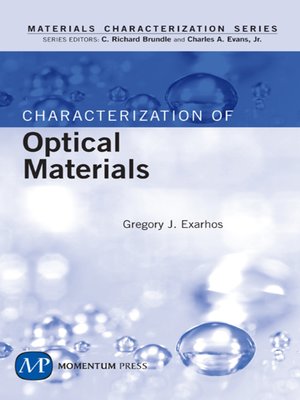 cover image of Characterization of Optical Materials
